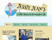 Tablet Screenshot of jessiejeanscafe.com